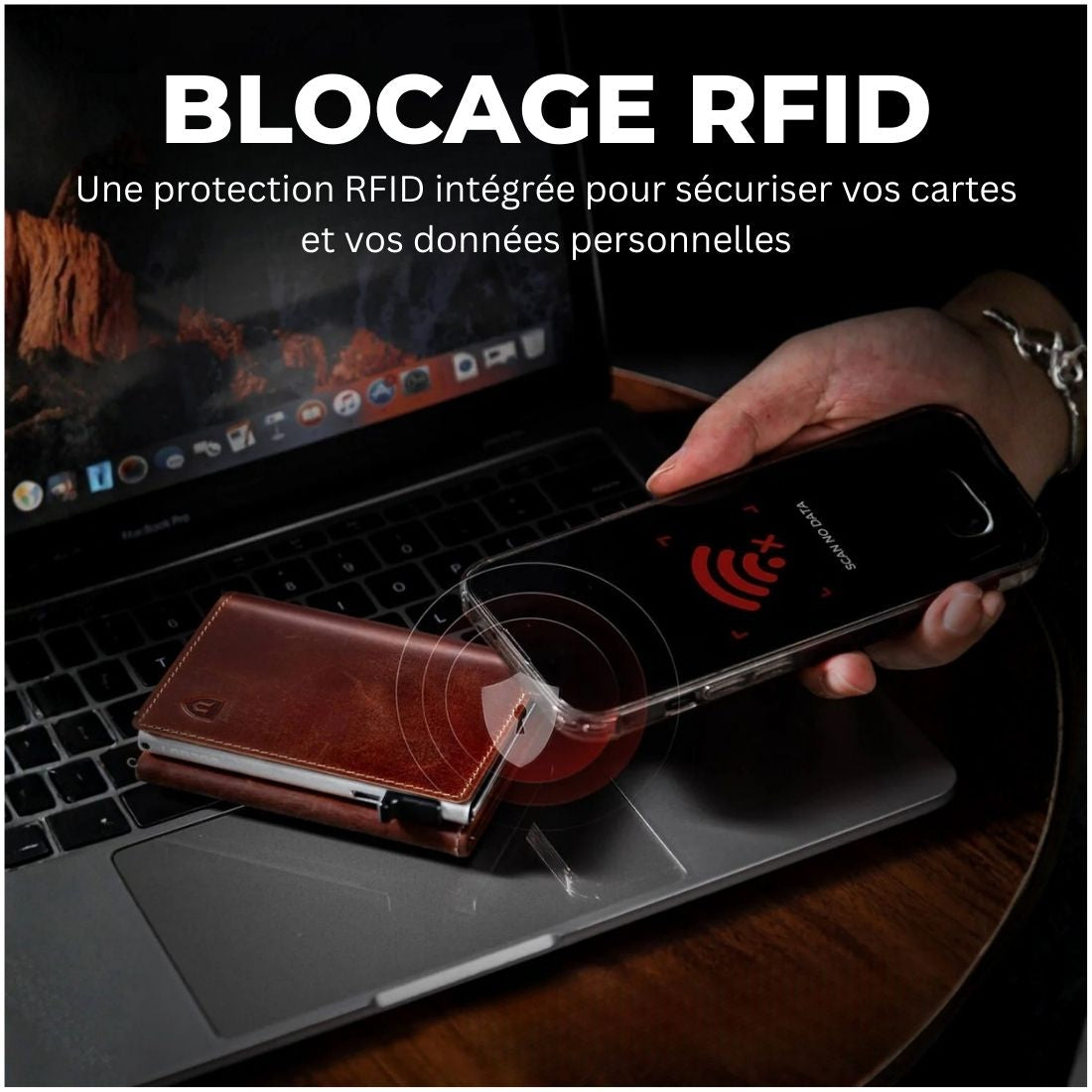 Porte-cartes sécurisé à protection RFID